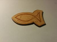 Магнит деревянный «Рыбка» (Центр христианского творчества)