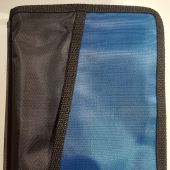 Чехол-сумка с ручкой на молнии для Библии из гидронейлона 22,2*14,4 синий