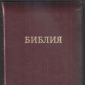 Библия каноническая 047 ZTI (коричневый с оттенком бордо, молния, указатели)