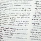 Библия каноническая 077 ZТI (фиолетовая, кож. переплет, золотой обрез, краев. указ., молния)