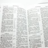 Библия каноническая 048 zti код 28.0 (крестстрелки молн.,индекс,винил,стального цв., сереб. обрез)