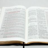 Новая учебная Библия Томпсона 077 TI (черная, кожа, указатели, 175*235 мм)