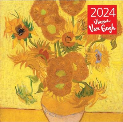 Календарь настенный перекидной 2024. Винсент Ван Гог «Подсолнухи»