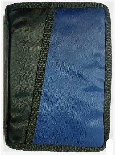 Чехол-сумка с ручкой на молнии для Библии из гидронейлона, черныйсиний, 15*20 см