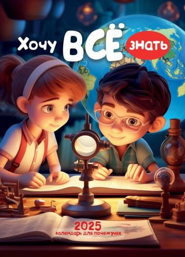 Календарь настенный перекидной на пружине 25*35 см. на 2025 год «Хочу все знать» (детский)