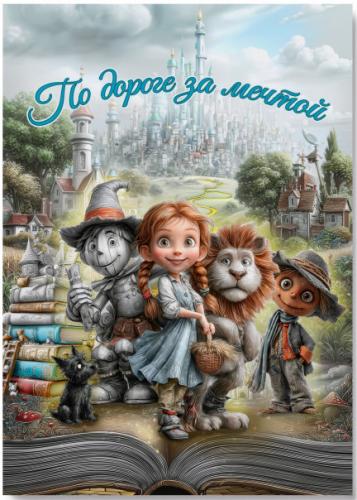 Открытка 10Х15 см «По дороге за мечтой» (волшебник страны Оз) (Ваката) 1016