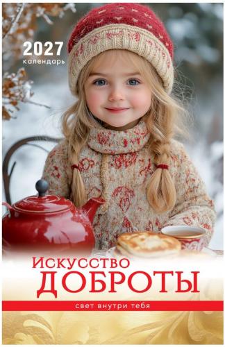 Календарь настенный перекидной на пружине 29Х45 см на 2027 год &laquo;Искусство доброты&raquo; (Послание доброты