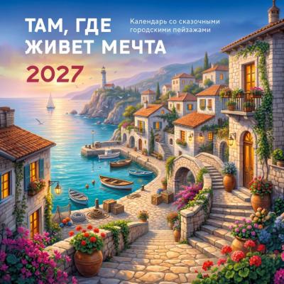Календарь 2027 настенный, перекидной, на скрепке «Там, где живет мечта»