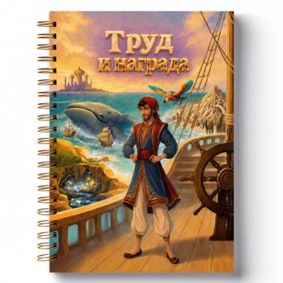 Блокнот 140*200 мм «Труд и награда (Синдбад-мореход)» Ваката, 1310)