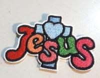 Нашивка «I love Jesus» в ассортименте (термо)