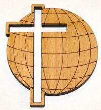 Магнит деревянный «Крест» (Центр христианского творчества)