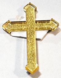 Наклейка объемная «Крест с ромбом» (50 мм., пластик, в ассортименте)