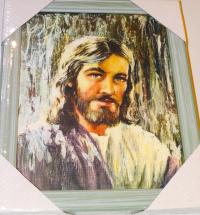 Репродукция картины «Образ Иисуса Христа» в дер. ламинир. раме, 23*28