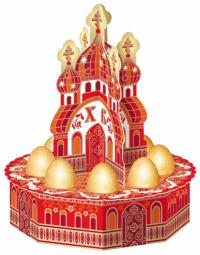 Подставка для пасхальных яиц «Храм» (Православный мир)