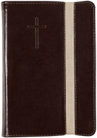 Библия каноническая 048 TINP ред. 1998 г. (коричневый кож. пер., зол. обрез, с эластич. застежкой)