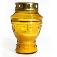 Лампада неугасимая желтое стекло 15,5 см