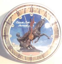 Часы акриловые на магните, д. 10 см. «Санк-Петербург. Аничков мост»
