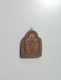 Икона Святой Троицы (глина) (29*37 мм) (маленькая)