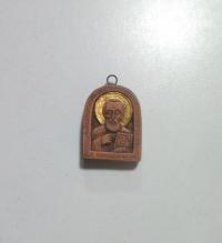 Икона Николая Чудотворца (глина) (18*23 мм) (маленькая)