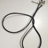 Кулон металлический на шнурке под серебро Звезда Давида, Крест (в ассортименте)