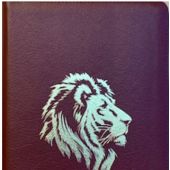 Библия каноническая 076zti (кожа, бордо пятнистый.,золотой лев, на молн. с индексамим, зол.обрез)C8