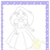 Белоснежка. Раскраска