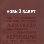 Новый Завет на русском языке. Синодальный перевод. (Акварель, 2022, бордовая обложка)