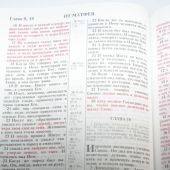 Библия каноническая (Виссон, черная, кожа, инд., зол. обр)