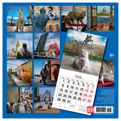 Календарь на скрепке на 2024 год «Кошки Санкт-Петербурга» (КР10-24088)