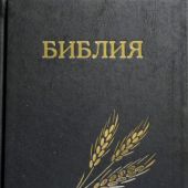 Библия каноническая 076 (Минск, черный, колос, твердый переплет)