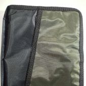 Чехол-сумка с ручкой на молнии для Библии из гидронейлона, черный-темный хаки, 16,5*24,5 см