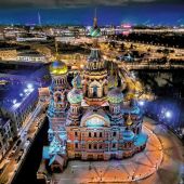 Календарь на скрепке на 2025-2026 год «Санкт-Петербург ночной» (КР10-25047)