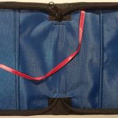 Чехол-сумка с ручкой на молнии для Библии из гидронейлона 17*24 синий