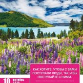 Календарь настенный перекидной на пружине 29*45 см. на 2025 год «Золотые стихи Библии»