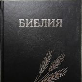 Библия каноническая 073 семейная (Библейская лига, 17*24 см,, серебр. обрез, тв. переплет, колос)