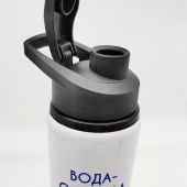 Бутылка алюминиевая для воды. Рисунок в ассортименте