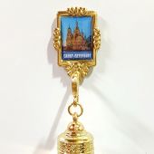 Колокольчик на холодильник золото «Спас-на-Крови» ВЕ1-10010