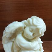 Интерьерная статуэтка «Спящий ангел» (правый)под слоновую кость в коробке (От Иваныча)