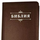 Библия каноническая 048g (коричневая пятнистая кожа, золотой. обрез) 25048-17