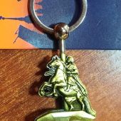 Брелок вертушка Медный всадник, металл под бронзу 11*3,5 см