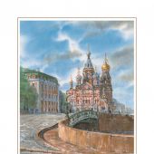 Набор открыток «Санкт-Петербург в акварелях» (СН110-160470)