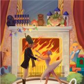 Открытка «Пламя сердца» софт-тач (Ваката) 974