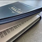 Библия каноническая 076zg (темно-синяя, Библия золотом  молниия) 25076-31