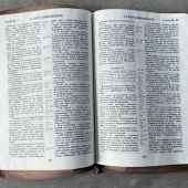 Библия каноническая 076zg (серо-бежевая, Терновый венец, молния) 25076-44
