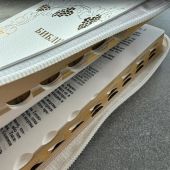 Библия каноническая 076zti (белая, золотая рамка с виноград.лозой, молния, указатели) 25076-17