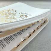 Библия каноническая 076zti (белая, Золотое сердце, молния, указатели) 25076-25