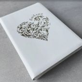 Библия каноническая 076zti (белая, Золотое сердце, молния, указатели) 25076-25