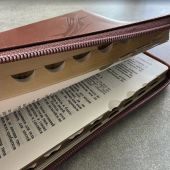 Библия каноническая 076zti (коричневая, Терновый венец, молния, указатели). 25076-27