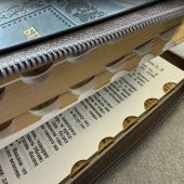 Библия каноническая 076zti (темно-серая термо рамка барокко, молниия, указатели) 25076-41