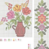 Вышивки крестом: Живописные картины, Скатерти, салфетки, полотенца. Комплект